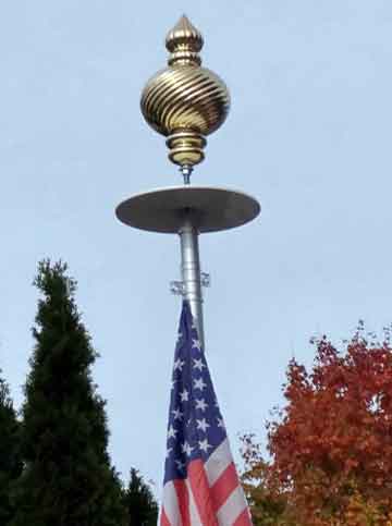 15" Ornate Flagpole / Pole Topper