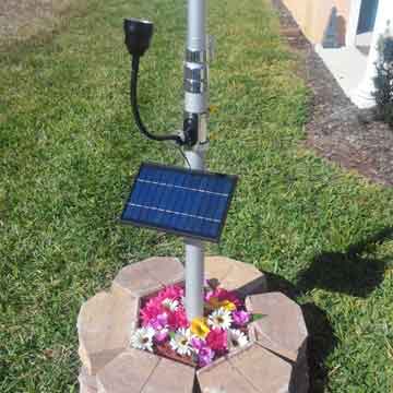 Commercial Solar Flagpole Light Ultra Series - Cree FLEX