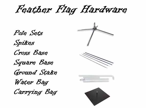 Custom Feather Flag Hardware