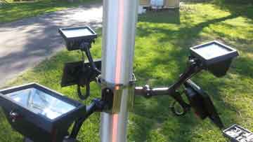 Extreme Commercial Solar Flagpole Light (3 Units)