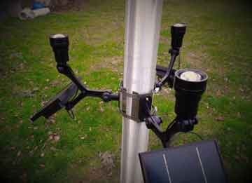 Extreme Commercial Solar Flagpole Light CREE - FIXED