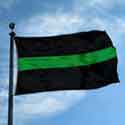 Thin green line flag